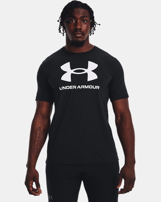 เสื้อยืด UA Sportstyle Logo สำหรับผู้ชาย in Black image number 0